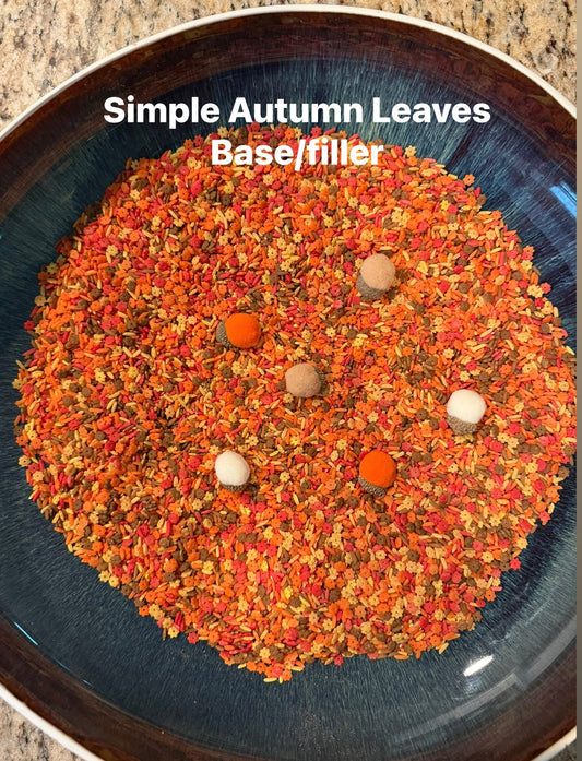 Autumn Leaves sensory filler