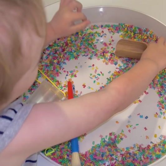 Rainbow Alphabet Pasta